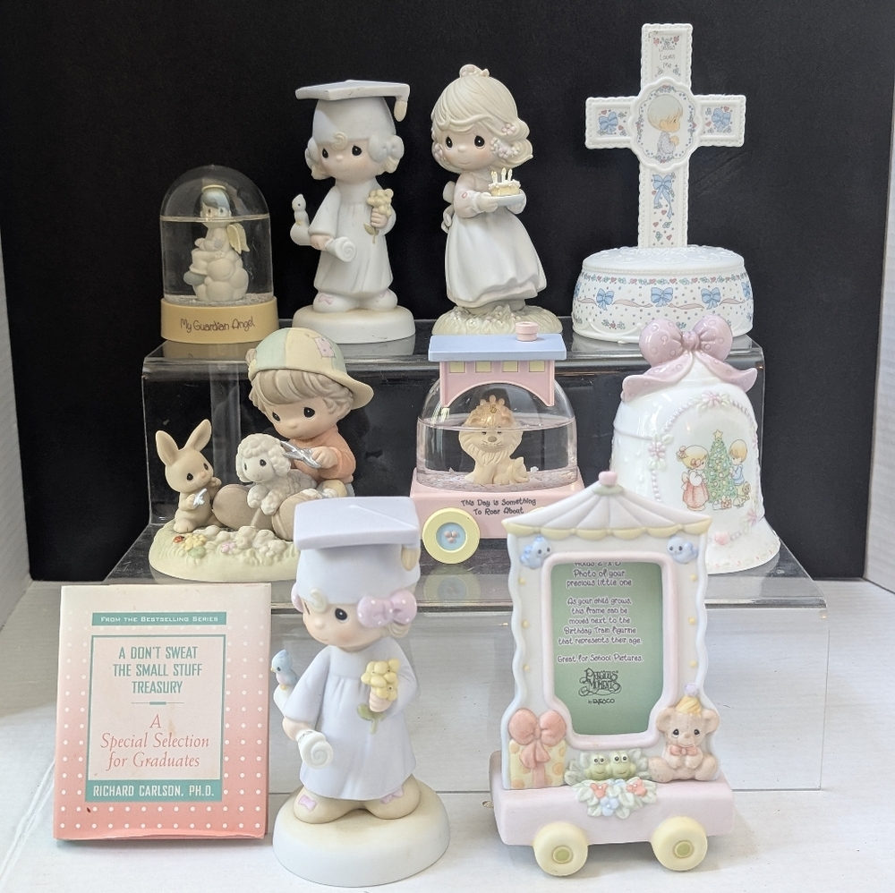 Precious Moments White and Gold Bell